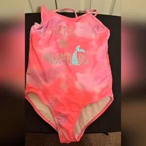 Girl's "Let's Be a Mermaid" Swimsuit good preloved condition
